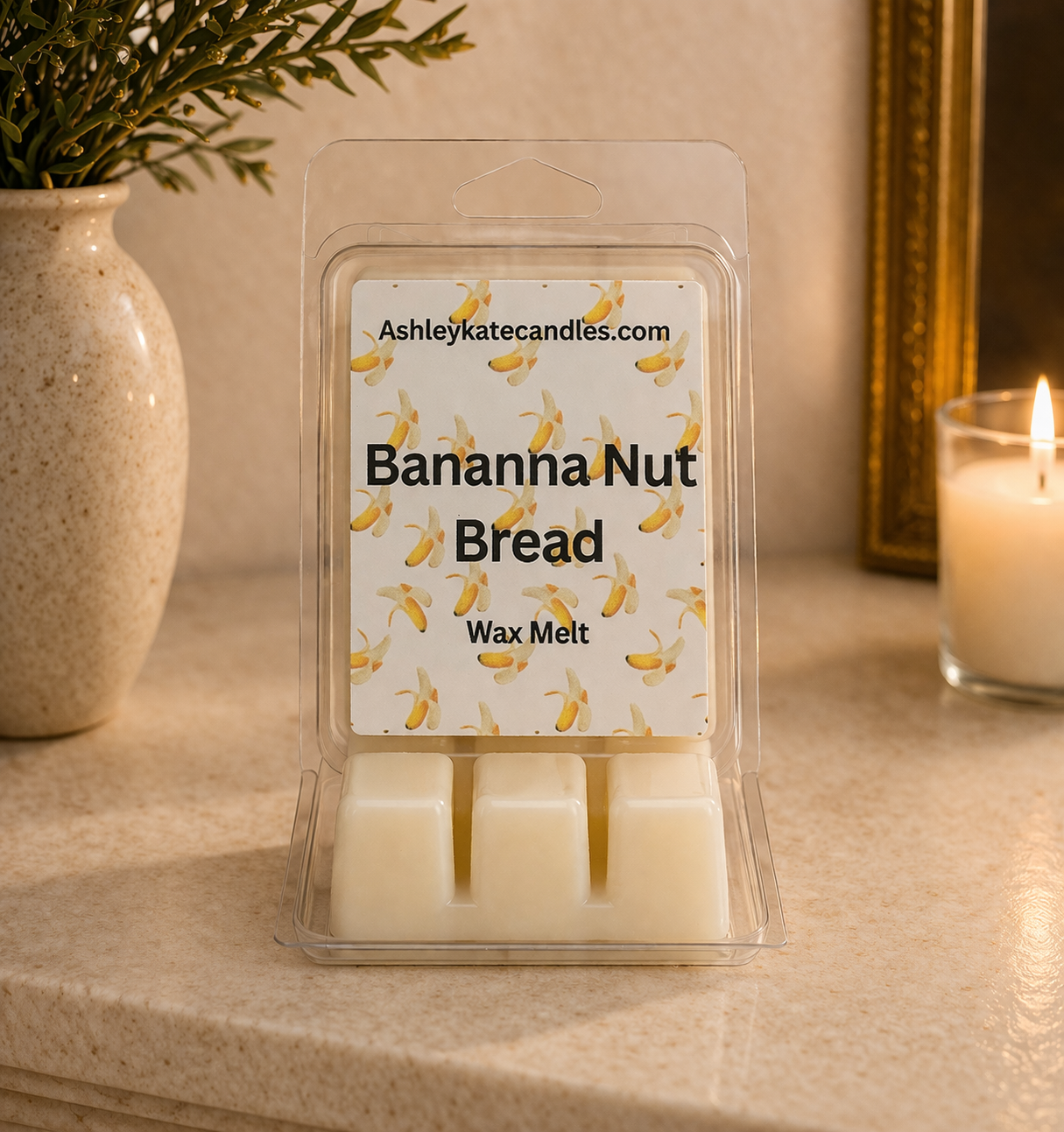 Banana nut bread wax melt