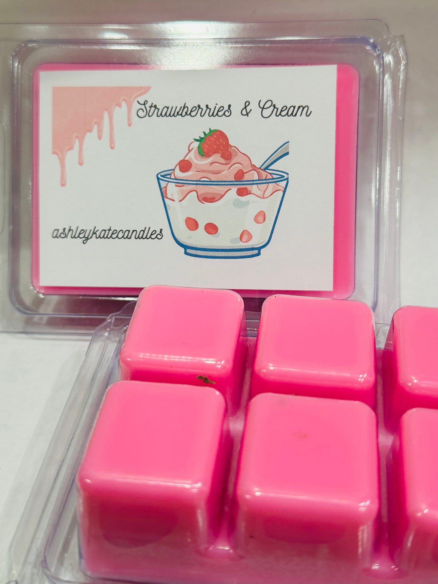 Strawberries and cream wax melts