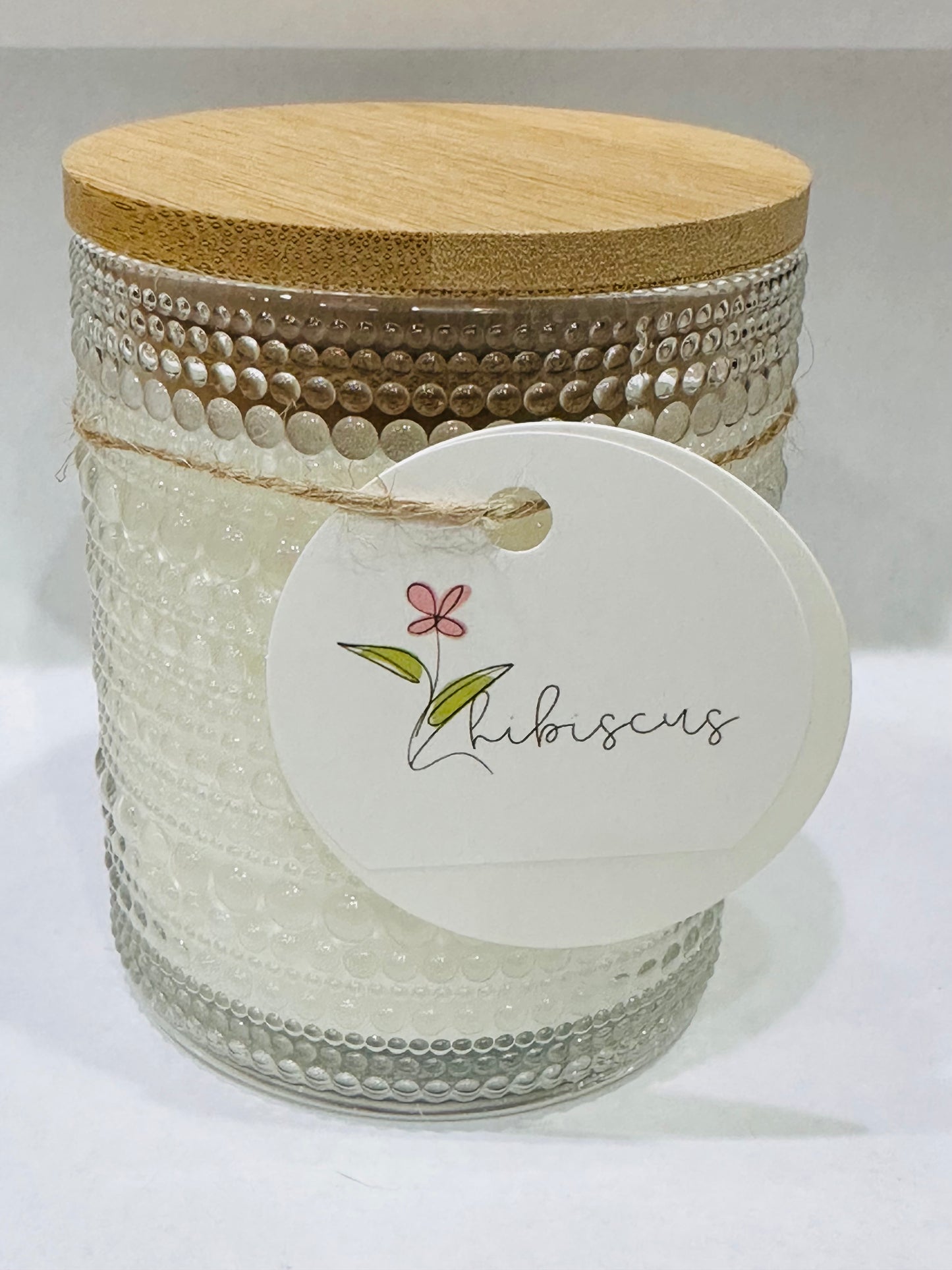 Hibiscus soy wax candle