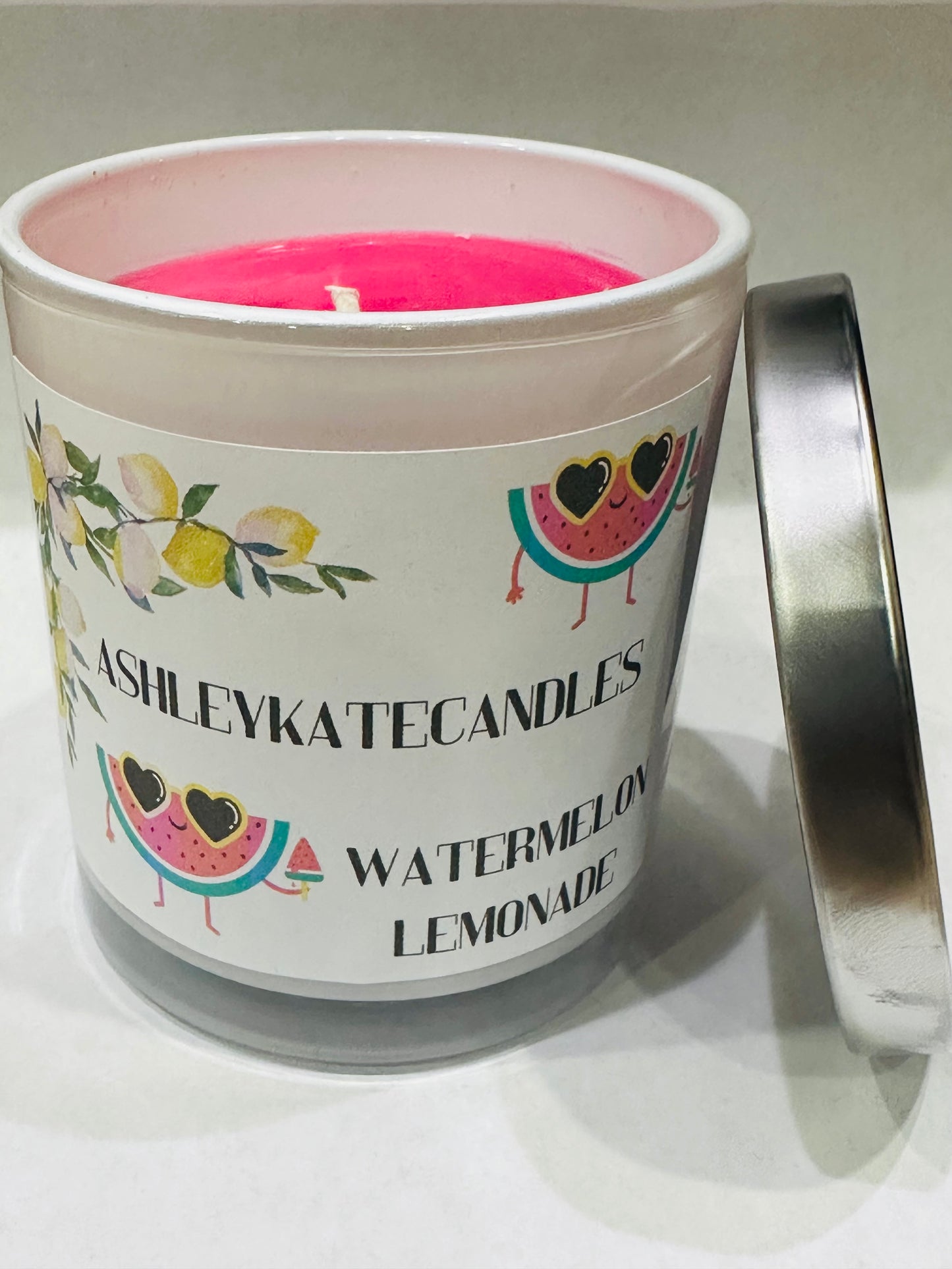 Watermelon lemonade candle