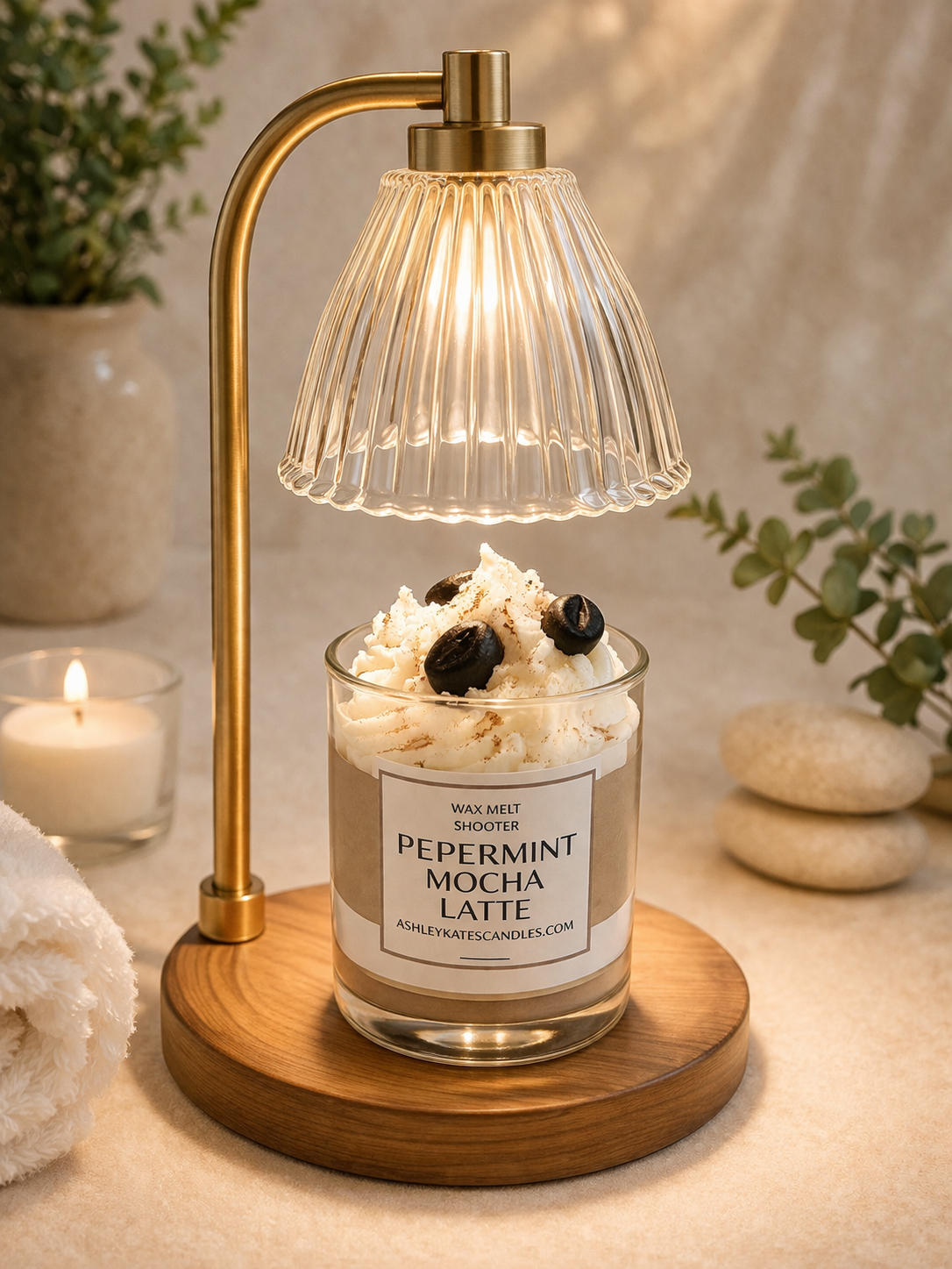 Peppermint mocha latte wax melt shooter