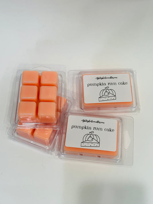 Pumpkin rum, cake wax melts