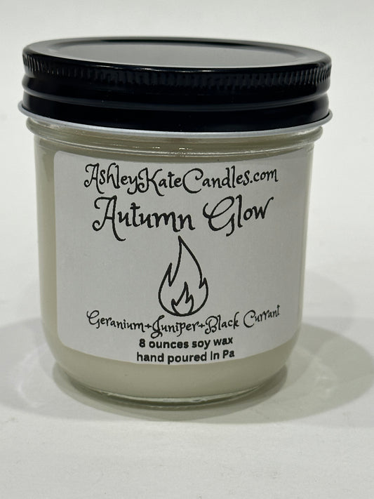 Autumn glow, soy wax candle, 8 ounces