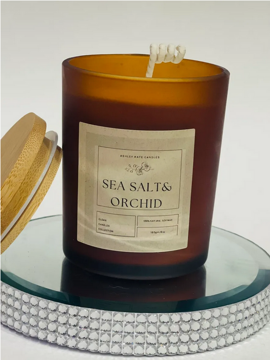 Sea salt and orchid